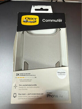 OtterBox Commuter Series Case for iPhone Air – MagSafe Compatible – Gray – New
